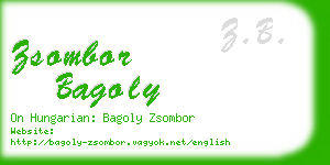 zsombor bagoly business card